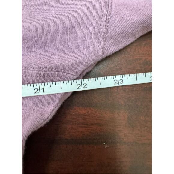 PINK Victoria’s Secret Purple Long Sleeve Tee with Plaid Logo Size X-Small - Picture 4 of 5